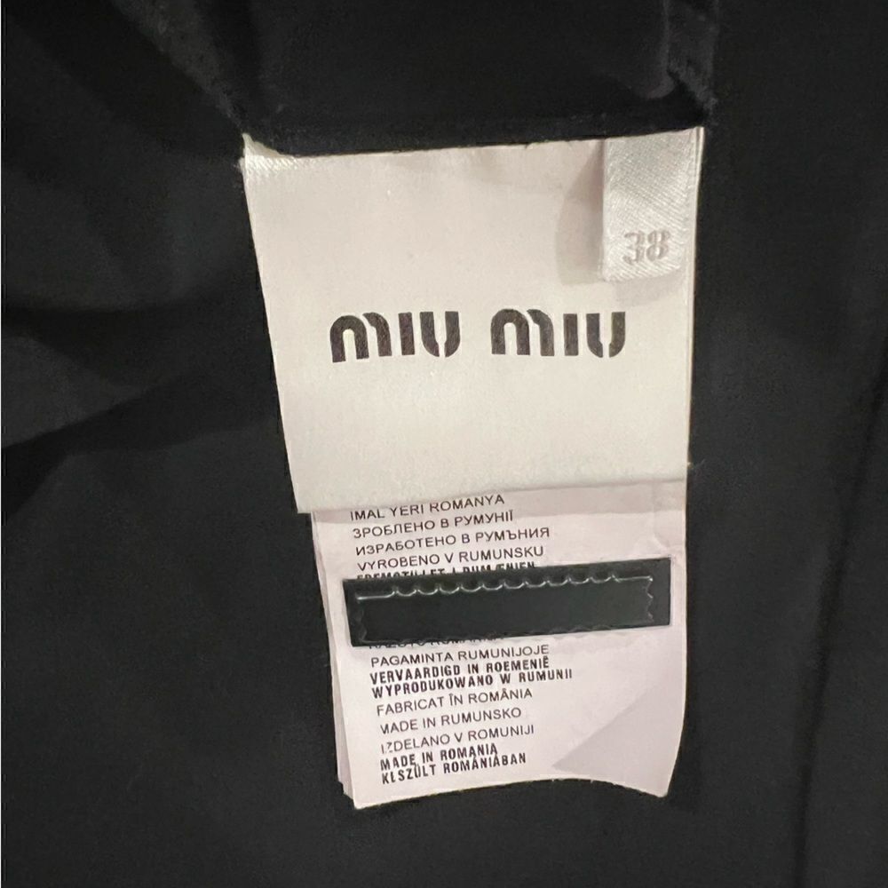 Miu Miu Blouse Pleated Front Collar, Button Down … - image 3